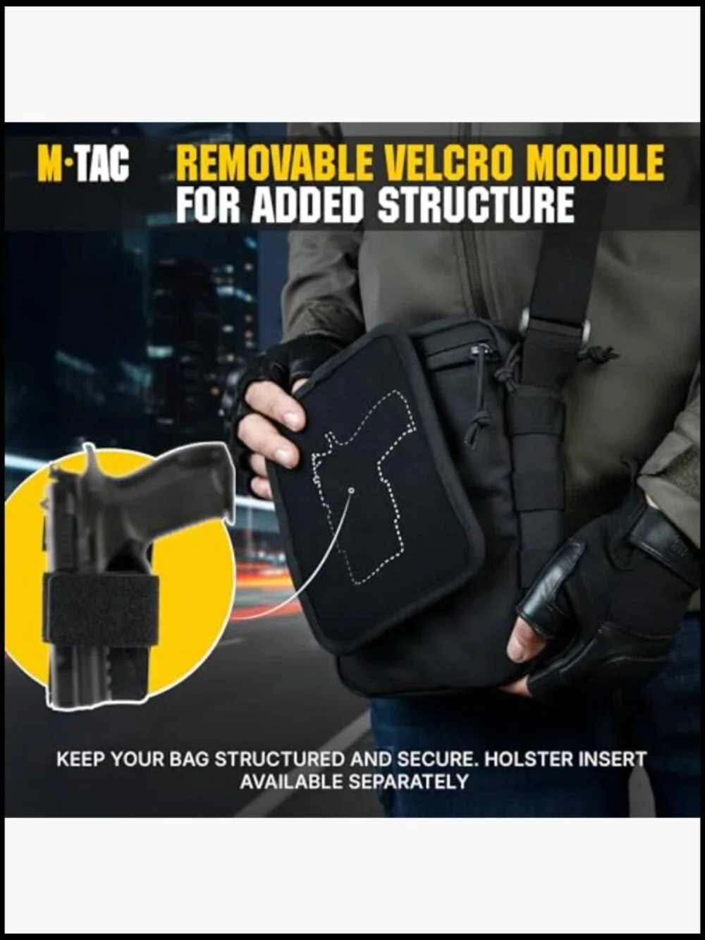 Canvas Messenger Crossbody Bag Durable Adjustable Zipper Closure Tactical